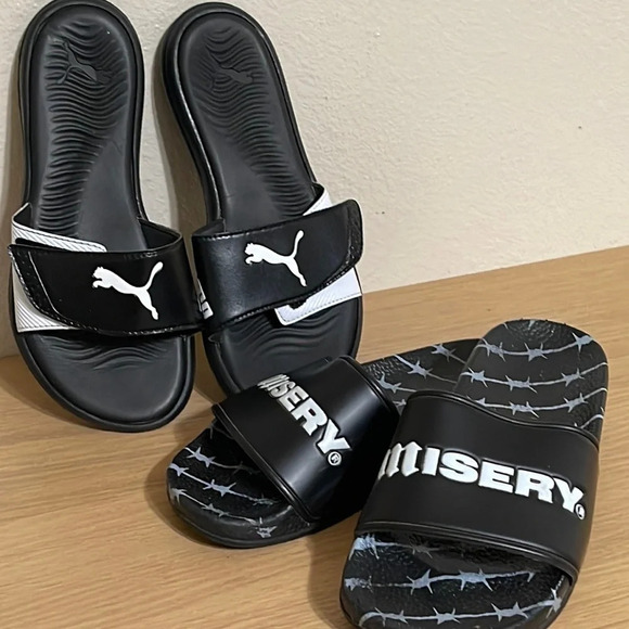 Puma slides Size 7 and Misery Slides Size 37 (6.5) - Picture 2 of 16